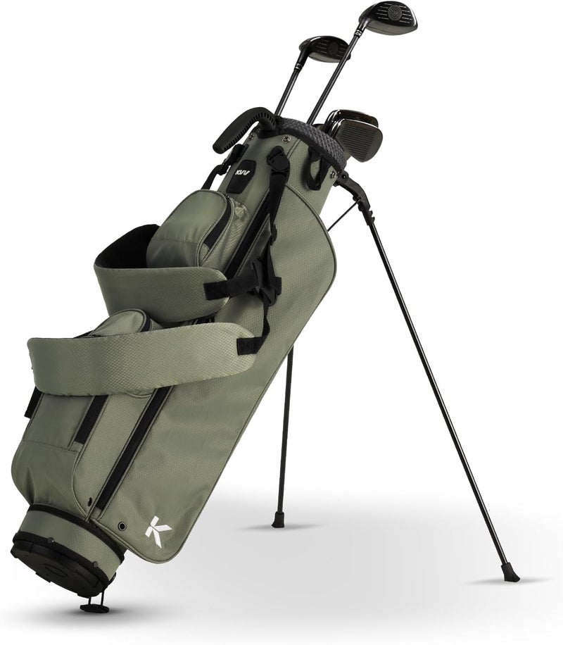 KVV Lightweight Pitch and Putt Golf Bag with Stand, Adjustable Dual Straps, Golf Stand Bag for Extra Storage in a Smaller Size - Image 3
